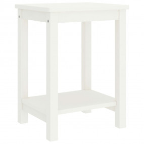 Nightstand White Solid Pine Small Nightstand Rectangula...
