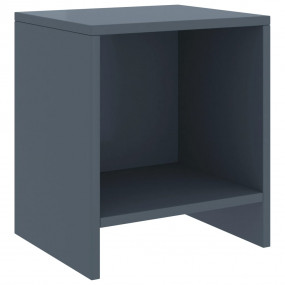 Bedside Cabinet Light Grey Solid Pinewood 13.8 x 11.8 x...