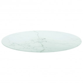 Table Top White Tempered glass 31.5 in diameter Durable