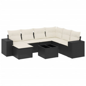 Garden Sofa Set Black