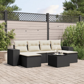 Garden Sofa Set Black