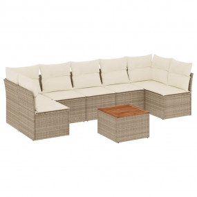 Garden Sofa Set Beige, Cream