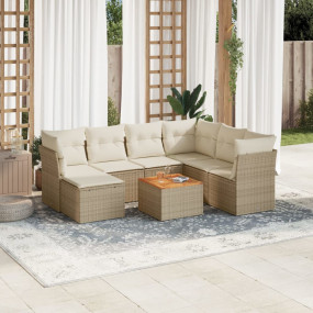 Garden Sofa Set Beige, Cream White