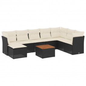 Garden Sofa Set Black, Brown, Cream White