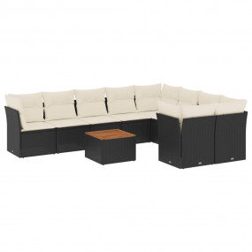 Garden Sofa Set Black