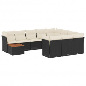 Garden Sofa Set Black, Brown, Cream White