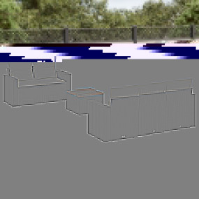 Garden Sofa Set Black
