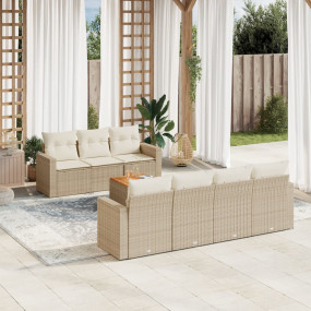 Garden Sofa Set Beige, Cream White