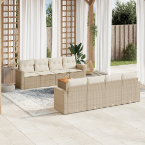 Garden Sofa Set Beige, Cream White