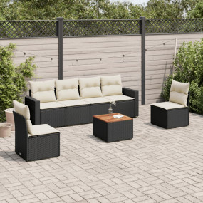 Garden Sofa Set Black