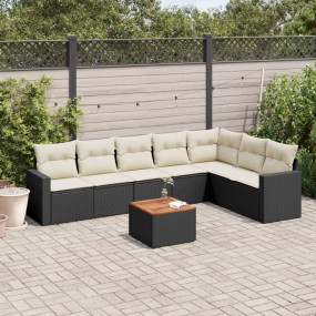 Garden Sofa Set Black, Brown, Cream White