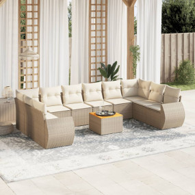 Garden Sofa Set Beige, Cream White