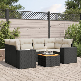 Garden Sofa Set Black