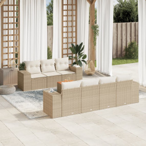 Garden Sofa Set Beige, Cream White