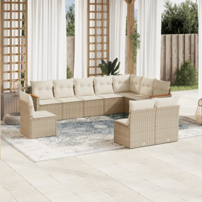 Garden Sofa Set Beige, Cream White