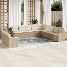 Garden Sofa Set Beige, Cream White