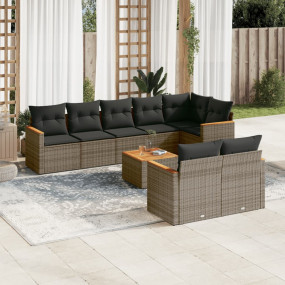 Garden Sofa Set Gray