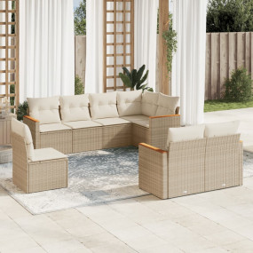 Garden Sofa Set Beige, Cream White