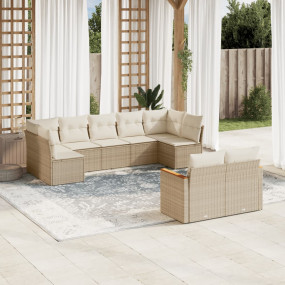 Garden Sofa Set Beige, Cream white