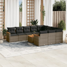 Garden Sofa Set Grey