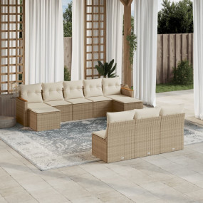 Garden Sofa Set Beige, Cream White