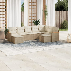 Patio Sofa Set Beige, Cream white