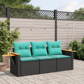 Patio Sofa Set Black