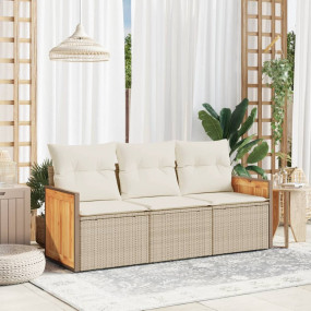 Garden Sofa Set Beige, Cream White