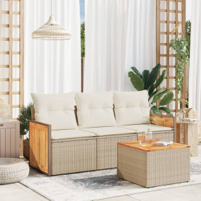 Garden Sofa Set Beige, Cream white