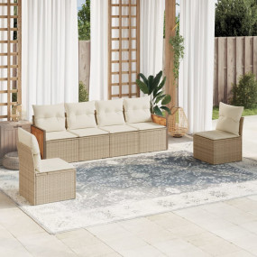 Garden Sofa Set Beige, Cream White