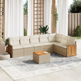 Garden Sofa Set Beige, Cream White