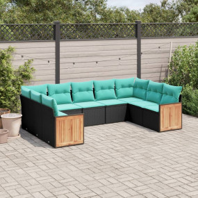 Patio Sofa Set Black