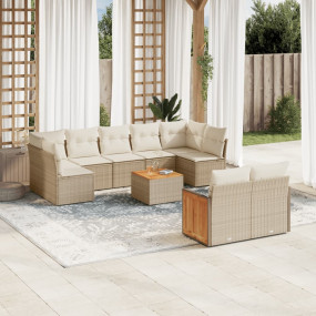 Garden Sofa Set Beige, Cream white