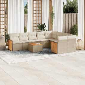 Garden Sofa Set Beige, Cream White