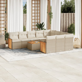 Garden Sofa Set Beige, Cream White