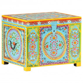 Storage Box Multicolor Solid mango wood, MDF Medium