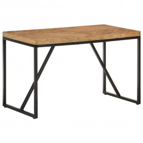 Dining Table Natural Solid acacia wood Durable Dining T...