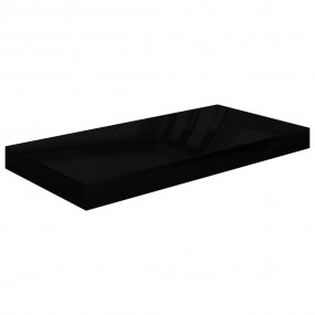 Wall Shelf High gloss black Honeycomb MDF, metal