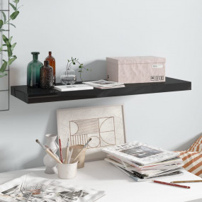 Wall Shelf High gloss black Honeycomb MDF, Metal