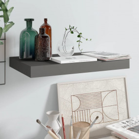 Wall Shelf High gloss grey Honeycomb MDF Small Wall She...