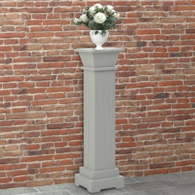Plant Stand Grey MDF Small Decorative Inlays Plant Stan...