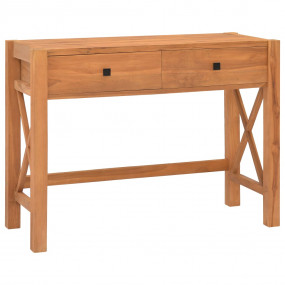 Desk Teak Wood Teak Wood, Plywood Medium Desk Rectangul...