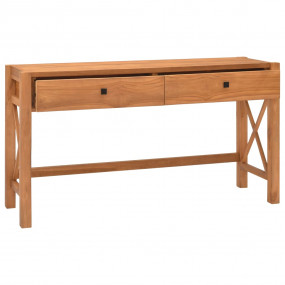 Desk Teak Teak Wood, Plywood 55.1 x 15.7 x 29.5 in Cons...