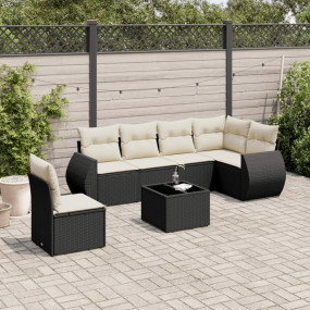 Garden Sofa Set Black