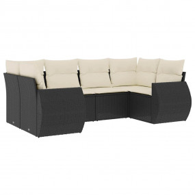 Garden Sofa Set Black, Cream White