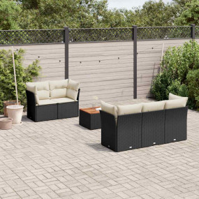 Garden Sofa Set Black