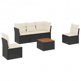 Garden Sofa Set Black
