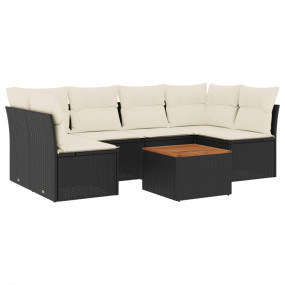 Garden Sofa Set Black
