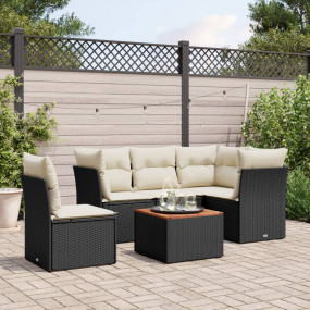 Garden Sofa Set Black