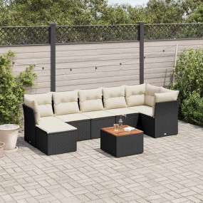Garden Sofa Set Black PE rattan Large Modular Garden So...